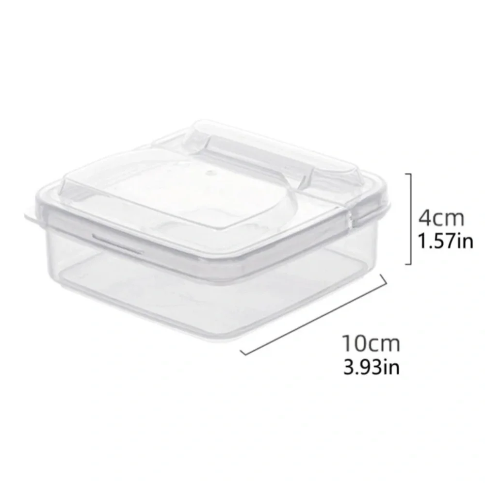 clear storage box •stackable •lid